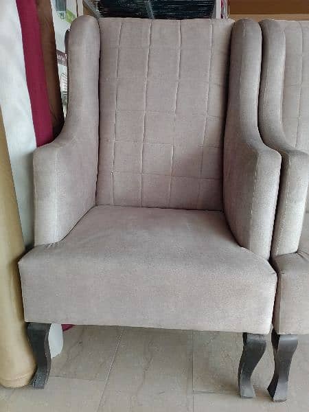 Bed Room Chair High Back Texture Fabric With Good Foam Quality 1