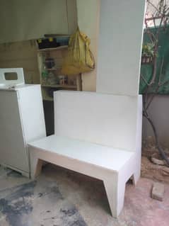 Ply wood two seater bench