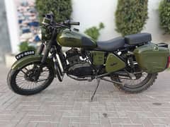 Suzuki-150cc Model-2011 modified Royal infield Karachi number