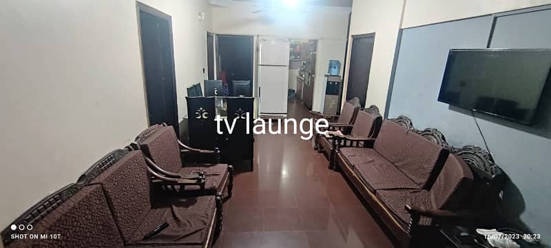 3 Bed D. D with Large Balcony 1500 Sq. Feet Apartment in Naseer Tower University Road Facing Gulistan e Jauhar Karachi 5