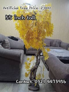 Artificial Yellow Tree, (Not real leaves)