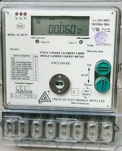 Digital Three Phase Meter