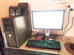complete computer set cpu+monitor+keyboard+mouse+all cables and VGA ca