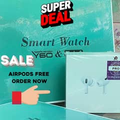 Ultimate Smart Watch Bundle: Y60 Sports Version with Free AirPod