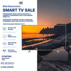 32 se 75 inches Smart Led TV Stock 2024