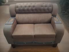 sofas set 1 seater 2 seater and 3 seater in brown chocolate colour