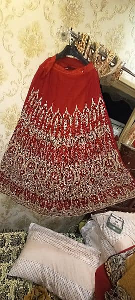 Bridal lehnga for sale only one time use 6