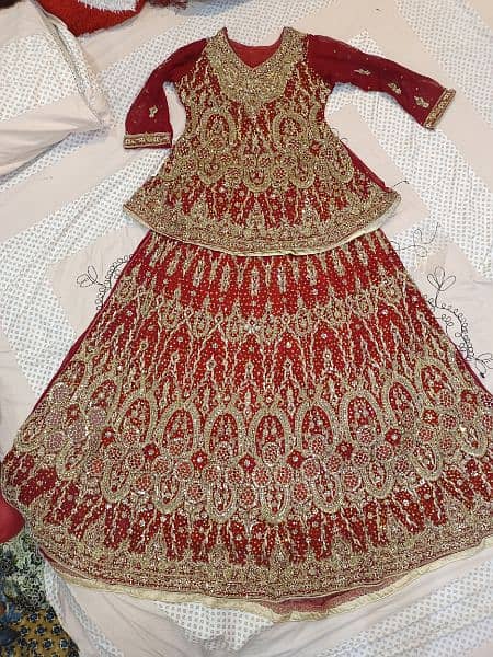 Bridal lehnga for sale only one time use 8