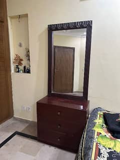 Wooden Dressing table with separate mirror