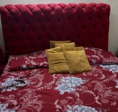 VELVET BED SET with spring mattress