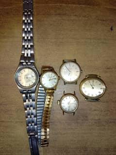 Lot Of 5 OMEGA Ladies Watches(Not Working)