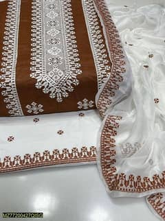 3 piece woman embroidered suit