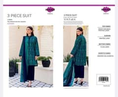 women's unstiched lawn suit by khaadi