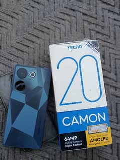 Tecno coman 20 10/10 condition  8+8/256  one hand use