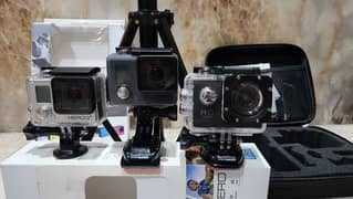 GoPro Hero and Hero 3plus with Sports Hd DV camera