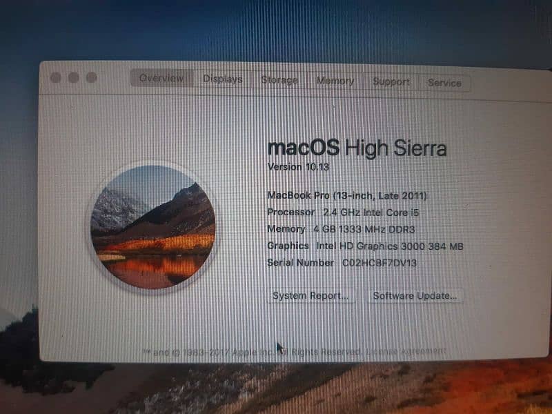 Macbook Pro 2011 4gb 2