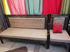 Sofa Set Iron 7 Seater like new less used