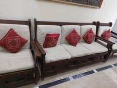 Sofa Set Sheesham Solid wood 5 seater.
