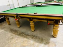 2 snooker tables for sale with 4 sticks