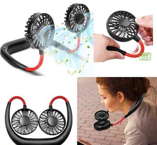 Portable Hanging Neck Small Fan 1