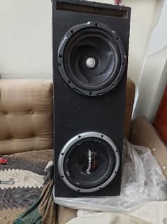 Pioneer woofer + kenwood woofer + amplifier