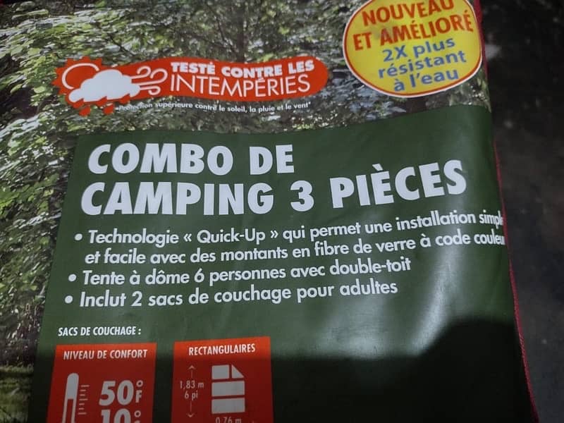 Camping Tent (imported) CANADIAN 4