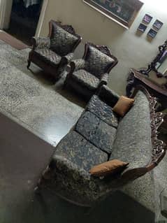 5 seater Sofa Set/kali tali/shesham/Solid quality standard/grand/Antiq