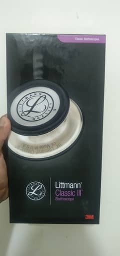 Littmann stethoscope Classic 3 , Solid Black Colour