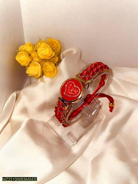 Stylish Red Bracelet Watche for Girls 1