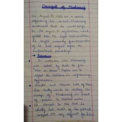 handwriting assignment work