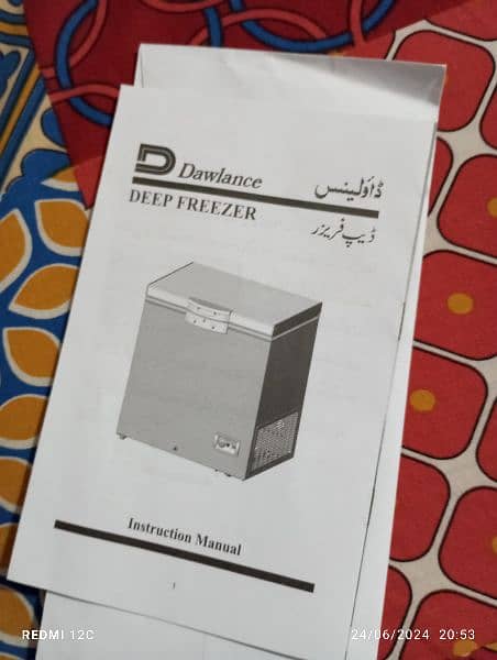 Dawlance deep freezer for urgent sale 12