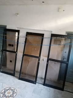 3 Aluminum doors urgent for sale 03157675168