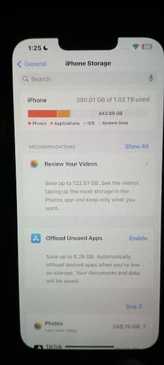 I phone 13 pro max Non PTA sale with charger 1TB memory