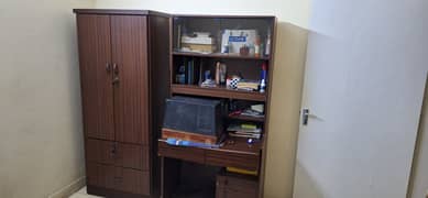 Writing Table and 2 Door Cupboard