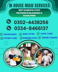 House maids , Maids , Baby Sitter , Nanny , Cook , Patient Care ,Nurse