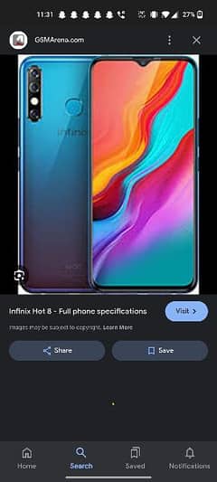 Infinix hot 8 4GB64GB