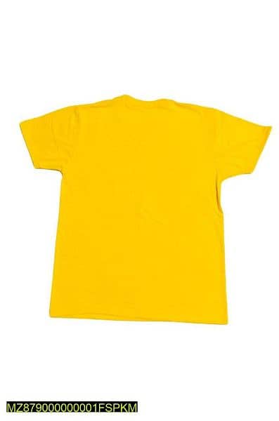 1 Pc Unisex Stitched Cotton Plain T-shirt 1