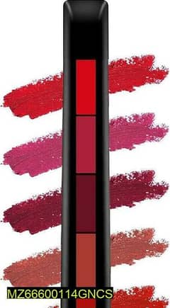 5 In 1 High Pigmented Matte Lipstick, Pack Of 2