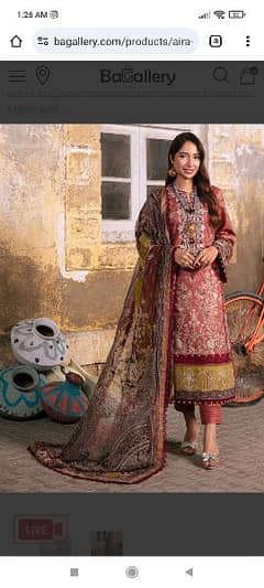 Asim Jofa Embroided Lawn 3 piece suit unstitched collection