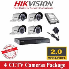 Cctv 4 Cameras complete PKG 0