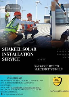 We can deal any kind of solar work