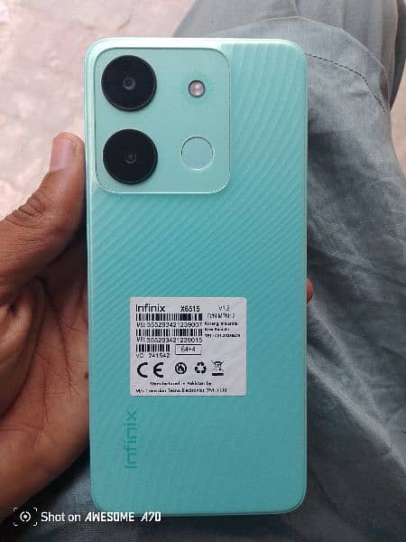 Infinix smart 7 with box charger 0