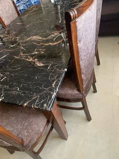 dining table  6 chaiar 2 month use