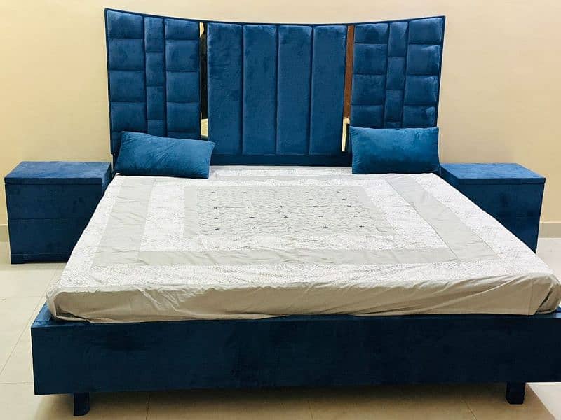 Bed sets velvet Blue bed 10 foot black bed 1