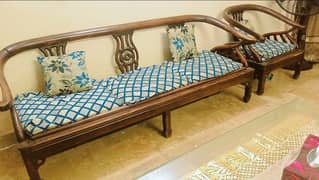 "5 seater wooden sofa set"