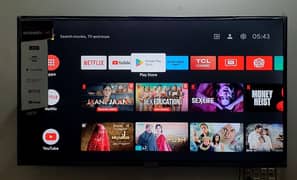 TCL 40'' SMART ANDROID LED Tv 7MONTHS USED ONLY, IN EXCELLENT WORKING