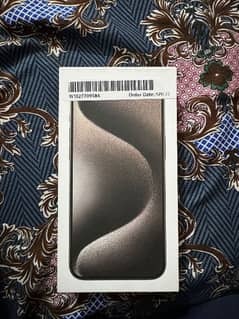 Iphone 15 pro max (LLA) 256gb Natural titanium Non PTA box packed