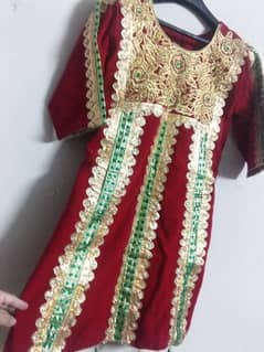 fancy red full tilla embroidery