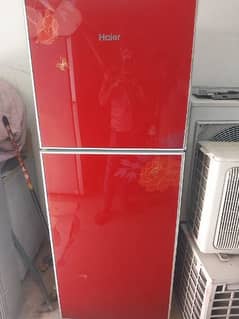 haier full size glass door fridge