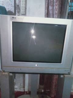 LG TV 21 inch with TV troly